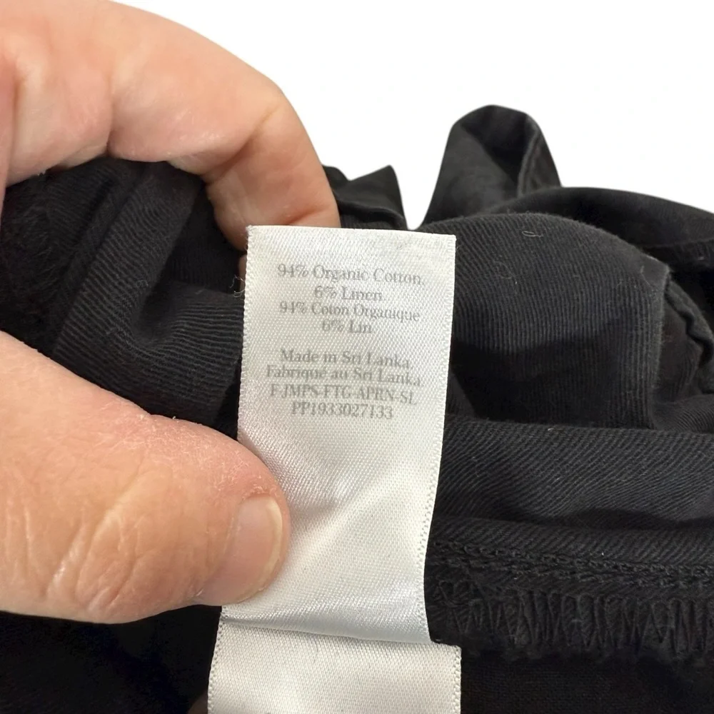 Everlane Women’s The Fatigue Apron Cotton/Linen Jumpsuit in Black Size 2
